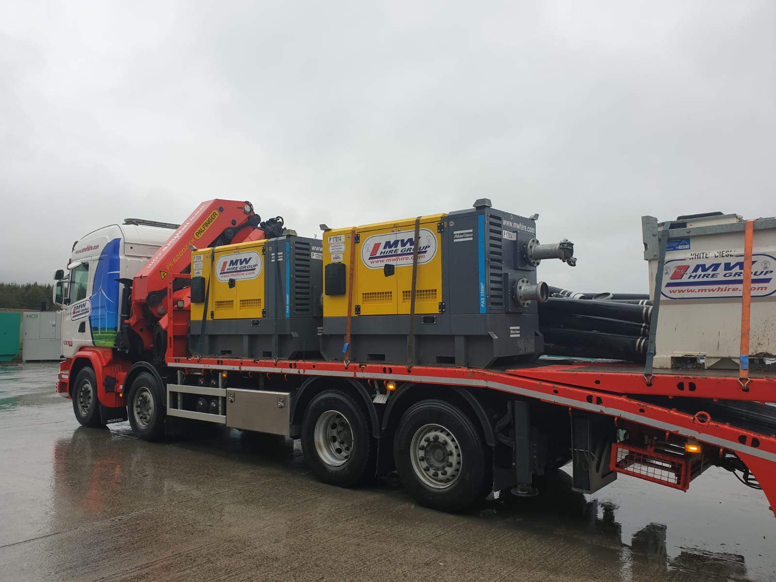 Pumps heading to a rental project in Dublin